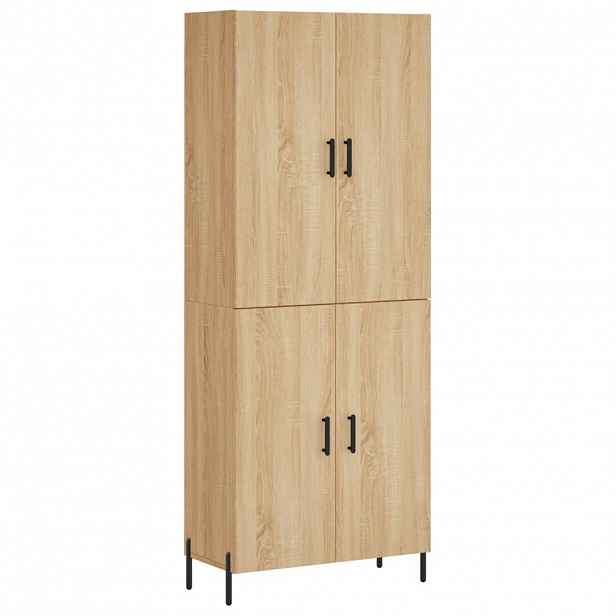 vidaXL Skříň highboard dub sonoma 69,5 x 34 x 180 cm kompozitní dřevo