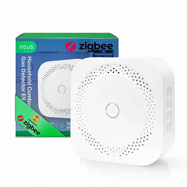Nous E9 ZigBee 3.0 Detektor Plynu Smart Alarm 85dB Alexa Google Tuya Smart