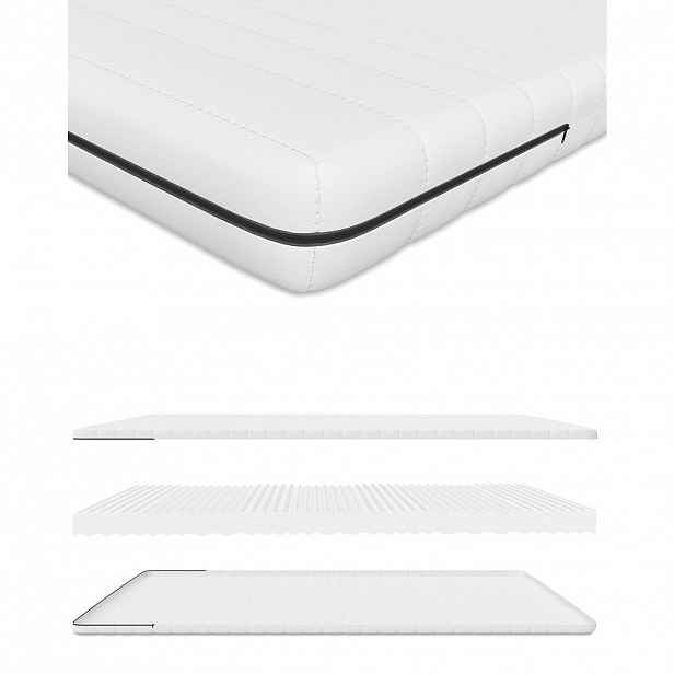 Schlaftroll MATRACE 140x200 ze studené pěny – 7 zón – výška 13 cm – pratelný a snímatelný potah
