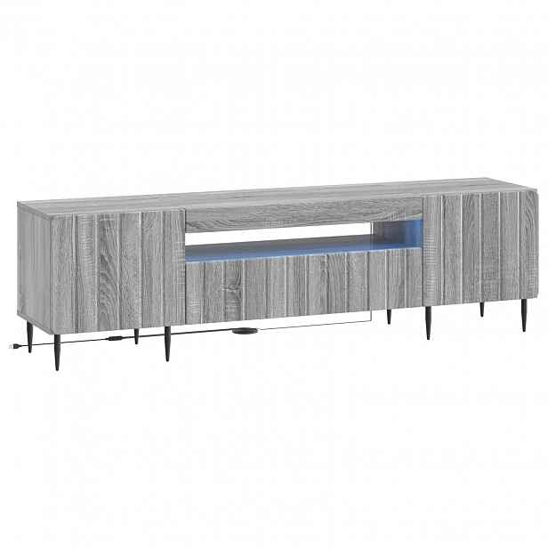 vidaXL LED TV skříň ZWOLLE 153 x 35 x 43 cm Šedý Sonoma
