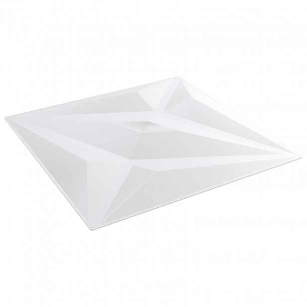 vidaXL Nástěnné panely 12 ks 50 x 50 cm Bílá hvězda XPS pěna