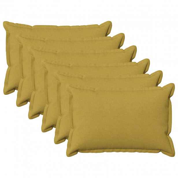 vidaXL Povlak na polštář 6 pcs HOUTEN Světlá zelená 40 x 60 cm