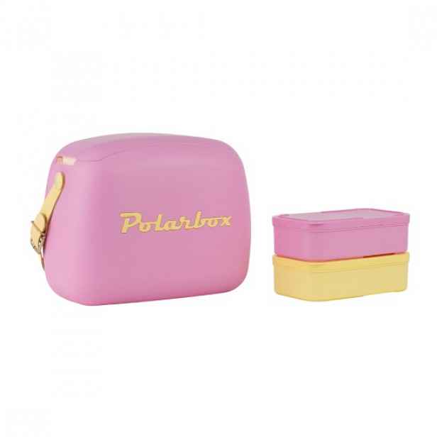 Chladicí box, 6 l, "Pop", Bubblegum Pink - Yellow  - Polarbox