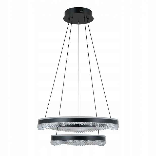 Morte PND-34535-2L-BK Moderní závěsná Led lampa