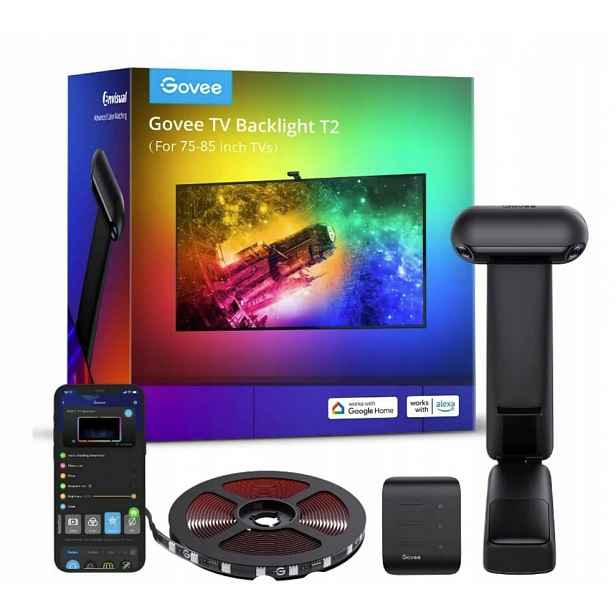 Rgbic Podsvícení Televizoru Sada Govee H605C 75-85'' Herní Led Pásek