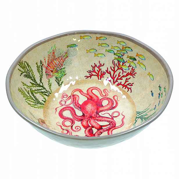 Salátová Mísa melaminová Rose Tulipani Sea Life osmiornica 36 cm