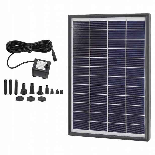 Solární Fontánová Pumpa Pro Zahradní Jezírkovou Fontánu 450 L/h