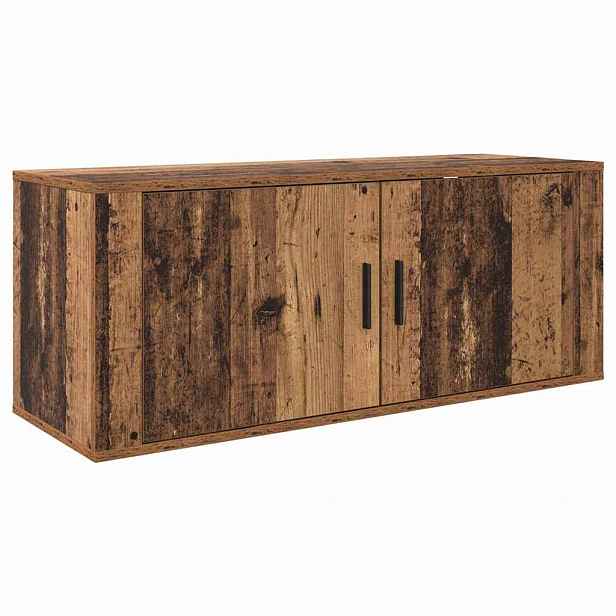 vidaXL Nástěnný TV kabinet 100 x 34,5 x 40 cm Staré dřevo
