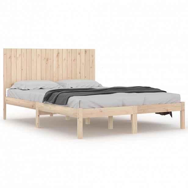 vidaXL Rám postele masivní dřevo 180 x 200 cm Super King Size