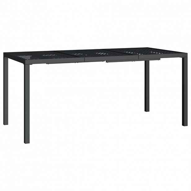 vidaXL Zahradní stolek antracitový 165 x 80 x 72 cm ocel