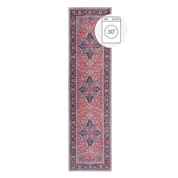 Vínový pratelný běhoun s příměsí recyklovaných vláken 60x230 cm Windsor – Flair Rugs