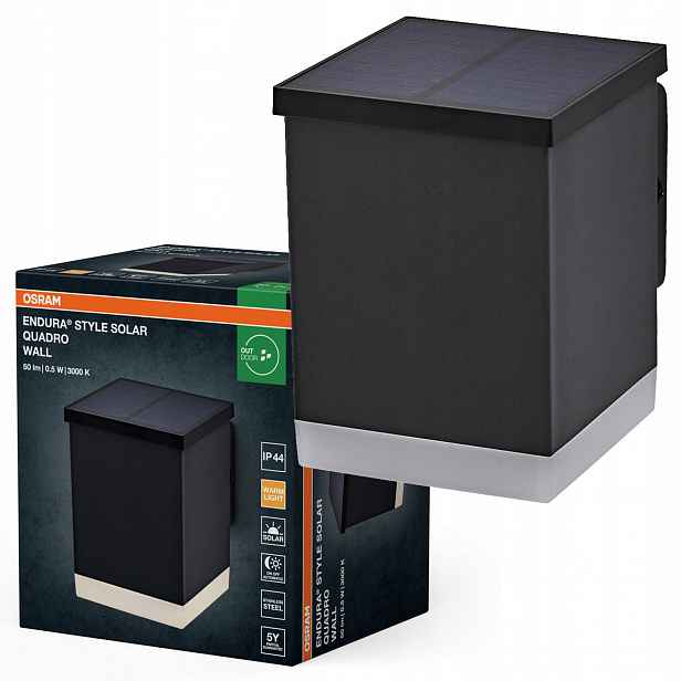 Zahradní solární nástěnné svítidlo Led 0.5W 3000K IP44 Osram