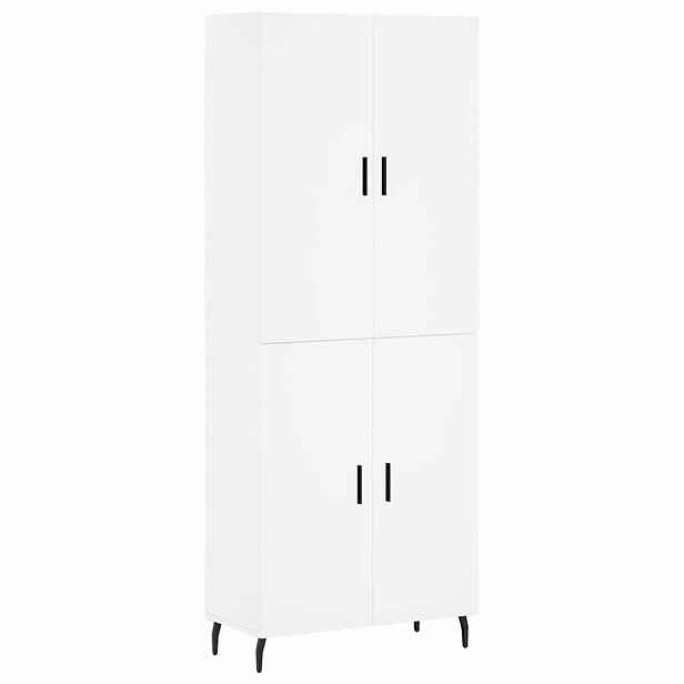 vidaXL Skříň highboard bílá 69,5 x 34 x 180 cm kompozitní dřevo