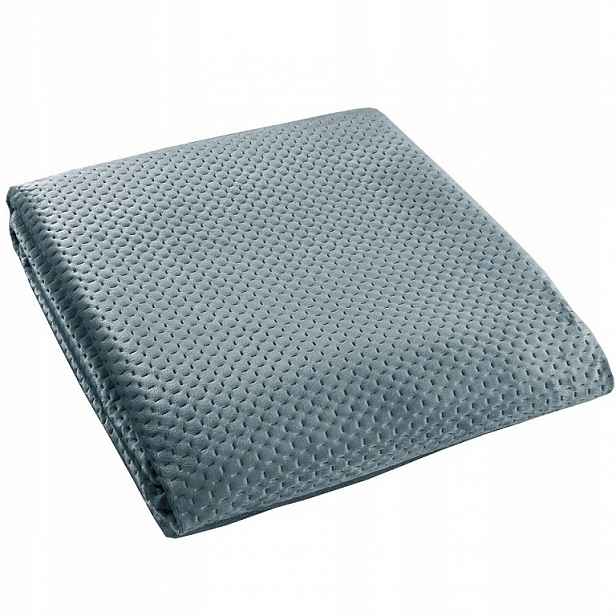 Prošívaný přehoz moderní velvet 170x210 Premium šedý 41