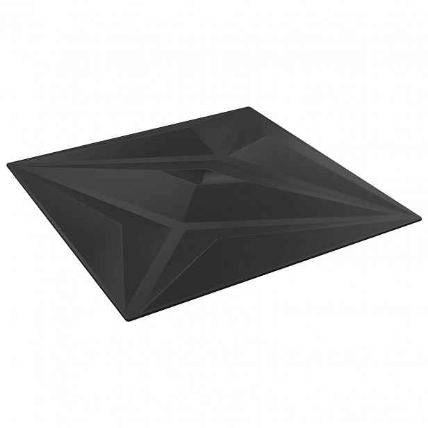 vidaXL Nástěnné panely 24 ks 50 x 50 cm Černá hvězda XPS pěna