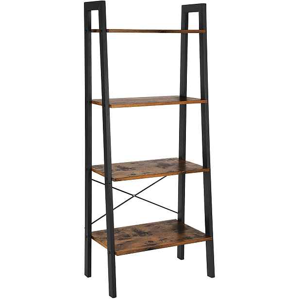 Vitrína regál na knihy 4 úrovně Loft 137,50 cm