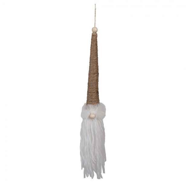 Hnědá závěsná dekorace skřítek Gnome - 6*6*48 cm Clayre & Eef