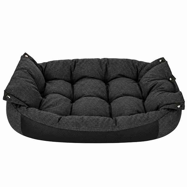 Pelíšek pro psy DEXTER 2v1 EKOLEN černý L, XL Rozměr: L-95x63 cm
