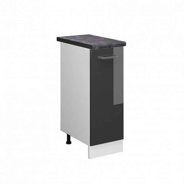 Vicco LÉKÁRNIČKOVÁ SKŘÍŇKA R-Line Antracitový vysoký lesk 30 cm , PD Antracit