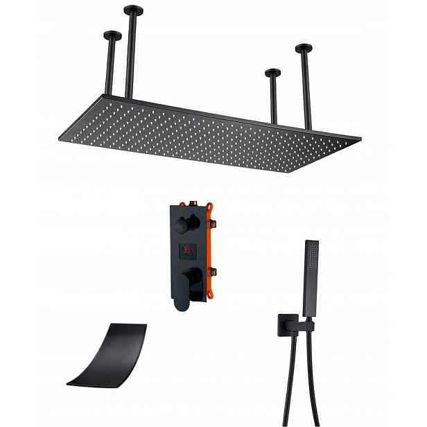Podomítkový Set Dešťová Sprcha 80x40 Led Vodopád