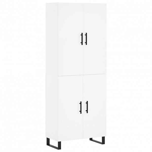 vidaXL Skříň highboard bílá 69,5 x 34 x 180 cm kompozitní dřevo