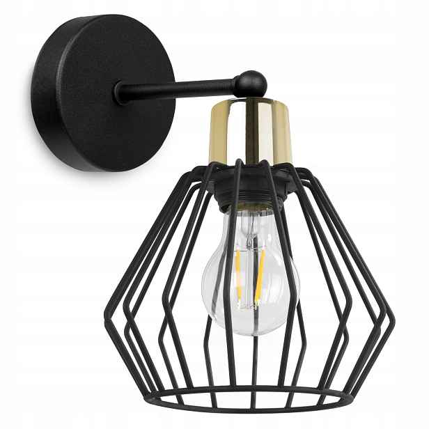 Nástěnná Lampa Nástěnné Svítidlo Kov Drátěnka Led
