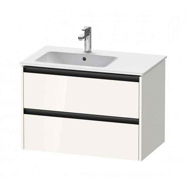 Duravit Ketho.2 - Umyvadlová skříňka 55x81x48 cm, 2 zásuvky, lesklá bílá K25267022220000