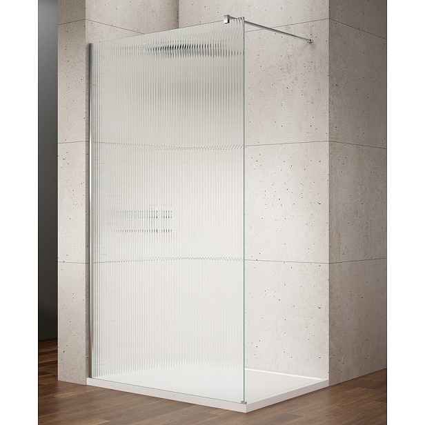 Gelco VARIO CHROME jednodílná sprchová zástěna k instalaci ke stěně, sklo nordic, 800 mm
