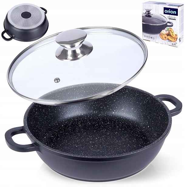 Granitová pánev rendlík na smažení dušení trouby Orion Grande 24 cm