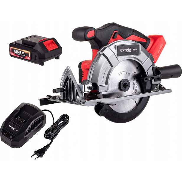 Kotoučová pila 18V 165 mm 1x2,0 Ah Schmith