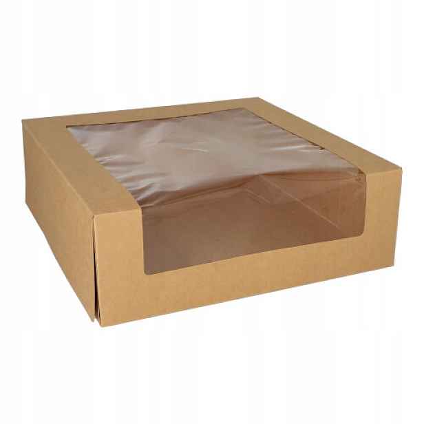 Krabička s okénkem Pla na dort sushi, občerstvení 30x30x10, 25 Ks