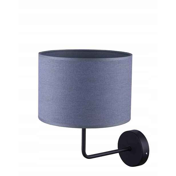 Led nástěnné svítidlo Nowodvorski Alice, šedá tkanina, E27 60W, IP20. Nowodvorski