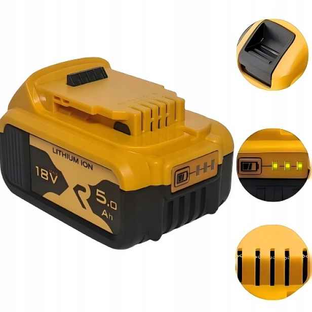 náhradní Akumulátor Baterie pro DeWalt DCB185 18V Xr 5,0AH