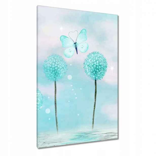 Obrazy 80x120 Motýlci Tyrkysový svět