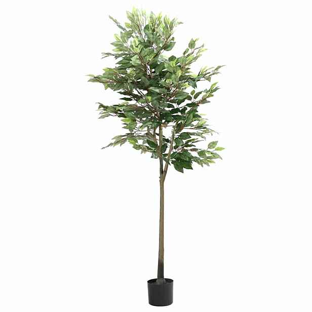 vidaXL Umělý strom Ficus 756 listů 170 cm zelený