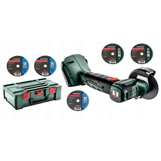 Metabo CC 18 Ltx Bl Úhlová Bruska Akumulátorový Kufr Metabox 165 L