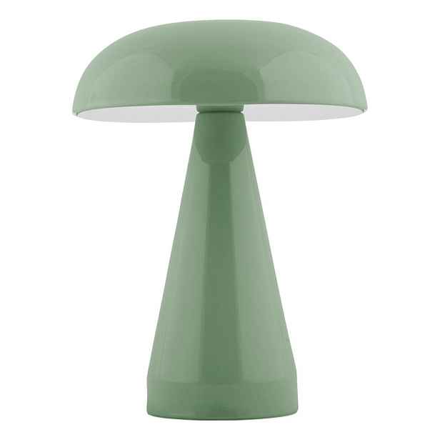 Zelená LED stmívatelná stolní lampa s kovovým stínidlem (výška 20,5 cm) Rachel – Leitmotiv