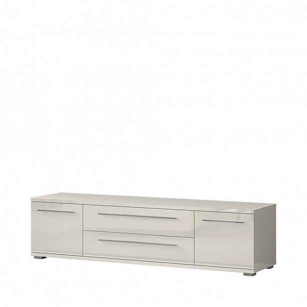 Televizní stolek PIANO TV180-2K2FV/PN béžová lesk