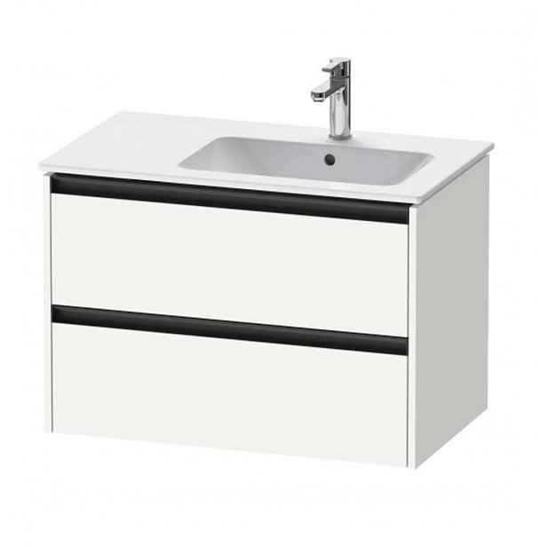 Duravit Ketho.2 - Umyvadlová skříňka 55x81x48 cm, 2 zásuvky, matná bílá K25268018180000