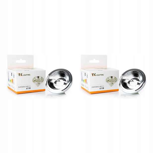 Tk Lighting Sada 2x Led GU10 AR111 Žárovka 12W 3300-4500K Reflektor