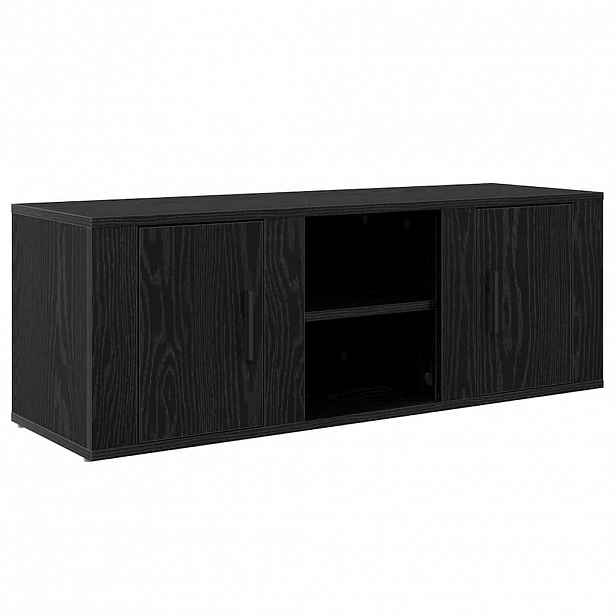 vidaXL Televizní skříň 100 x 31,5 x 35 cm Černý dub Kompozitní dřevo