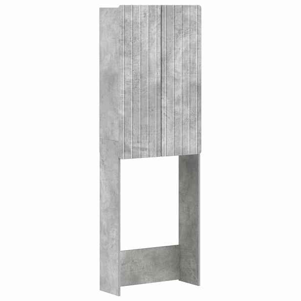 vidaXL Toaletní skříňka ZWOLLE Betonově šedá 66 x 25,5 x 190 cm