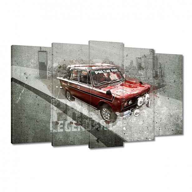 Obrazy 100x60 Červený Velký Fiat 125p
