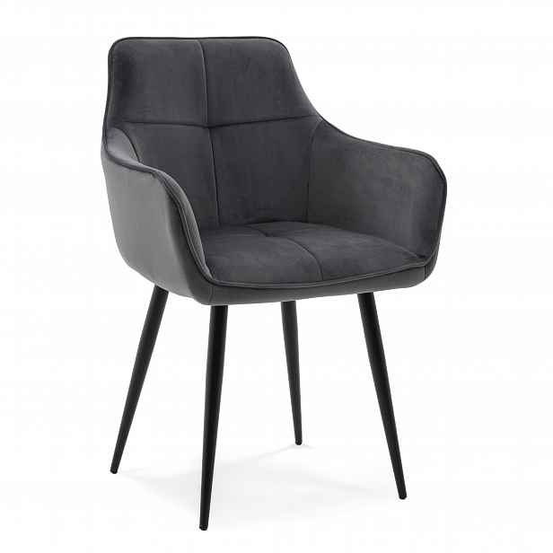 Čalouněná Židle Velurová Do Obýváku Jídelny Moderní Glamour Quattro