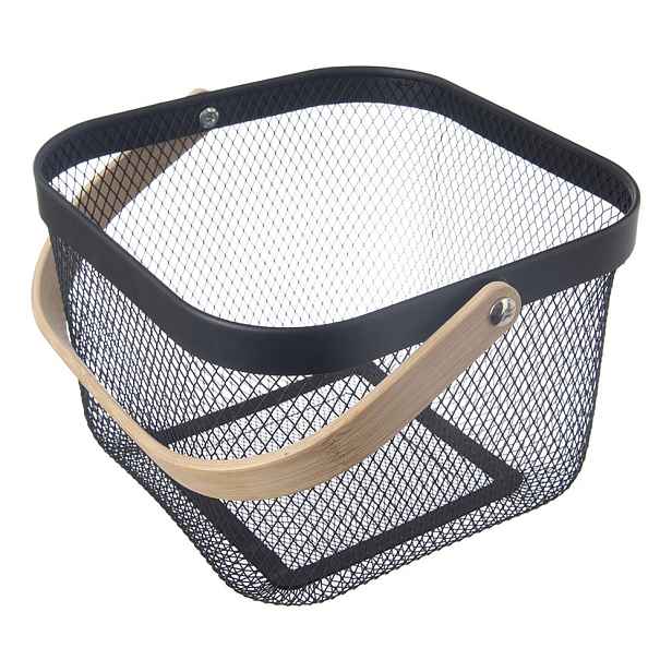 Drátěný kovový košík 24,5x24,5x30 cm Radka – Orion