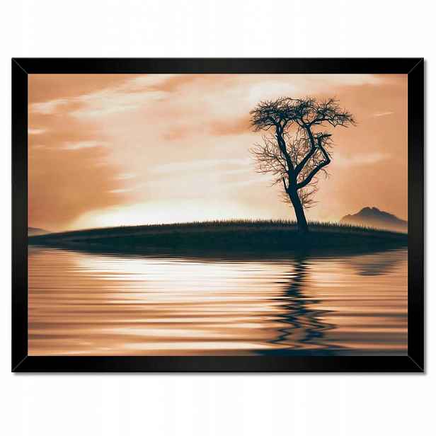 Plakáty v rámu 40x30 Strom na ostrově
