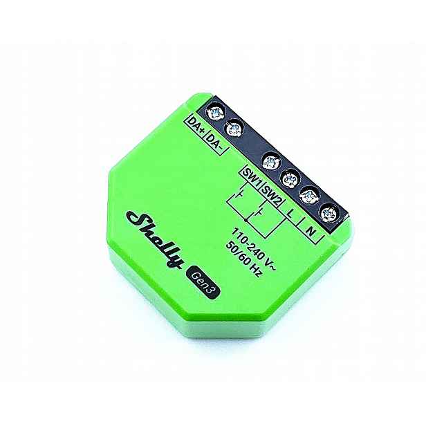 Shelly inteligentní stmívač osvětlení 110-240 V WiFi Dali Dimmer Gen3