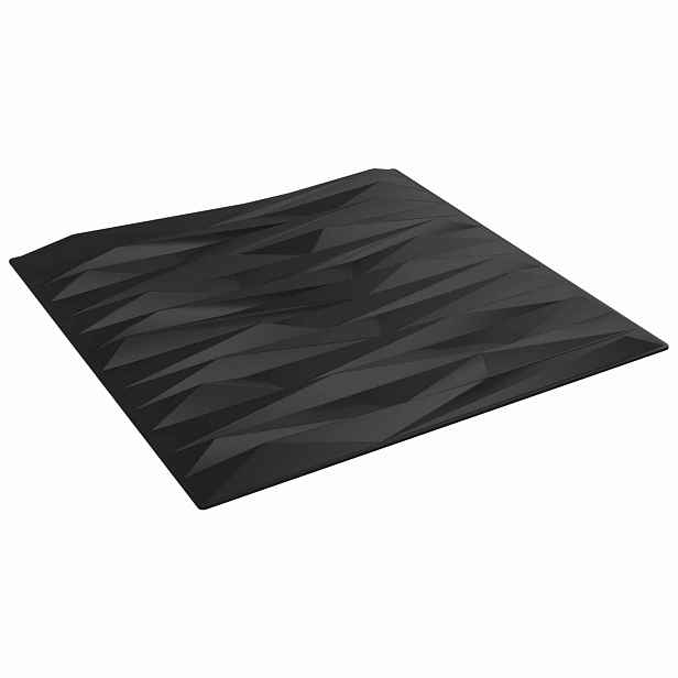 vidaXL Nástěnné panely 12 ks 50 x 50 cm Černý kámen XPS pěna
