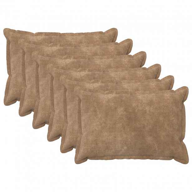 vidaXL Povlak na polštář 6 pcs HOUTEN Taupe 40 x 60 cm