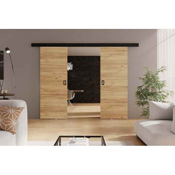 KIER Posuvné dveře WERDI DUO | 132 cm Barva: Dub craft zlatý